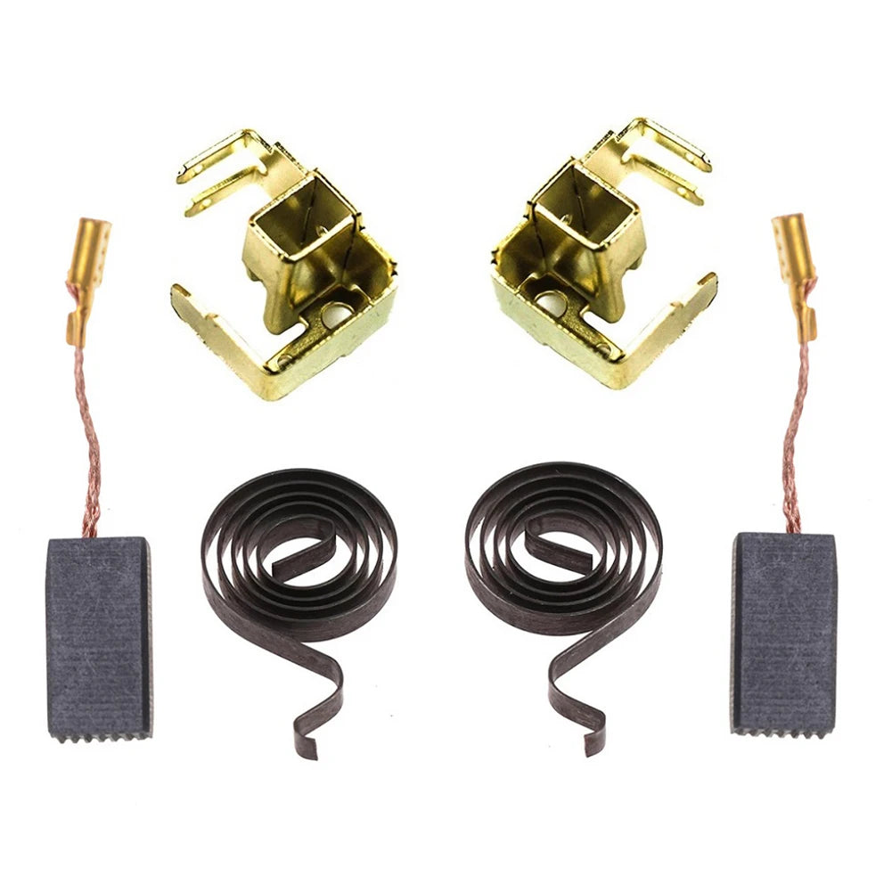 6pcs Angle Grinder Accessories Carbon Brush Holder Spring Kit GWS6-100 Electric Hammer Parts