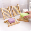 Classic Style Eco-Friendly Bamboo Bathroom Holder with Soap Rack and Dish Storage Space Saving Custom Logo Option