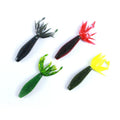 Selco PVC Fishing Worm Soft Lure Artificial Bait for Bass Squid Tail High Elastic Fishing Tackle