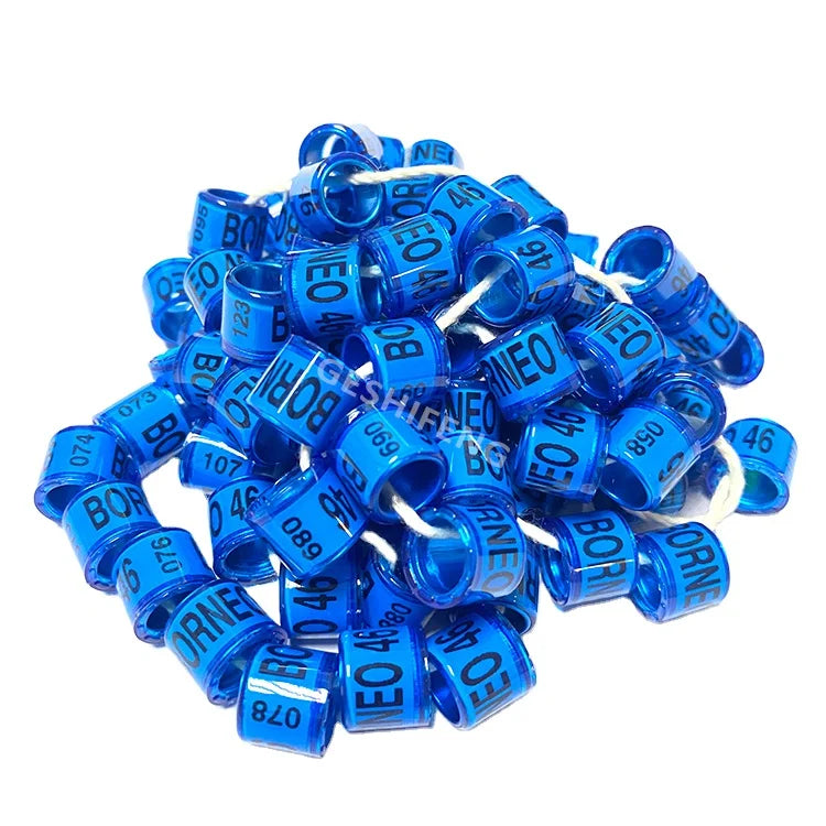 2024 FCI Supplier 8MM Aluminium Plastic Bird Rings Customized Metal Bands Canary Pigeon Foot Ring