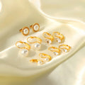 Fashion Stainless Steel Classic Designer Charm Earrings Women Korean Luxury Geometric Statement for Gifts