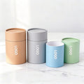Custom Size Printing logo Luxury Cylinder Beauty Perfume Toothpaste Cardboard Cosmetic Packaging gift Kraft Paper Tube With Lid