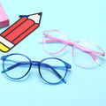 Custom Logo Hot Sale Fashion Trendy Custom Logo Transparent Kids Computer Glasses Anti Blue Light Computer Glasses for Children