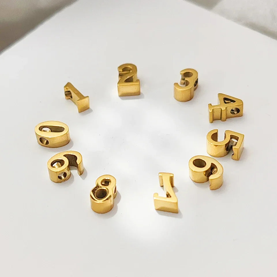 EManco Wholesale Stainless Steel Diy Designer Charms Gold Color Necklace Pendants Jewelry Making Supplies Make up Accessories