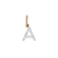 14k Gold Jewelry Wholesale Diamond Initial Letter Necklace Silver Name Necklace Personalised