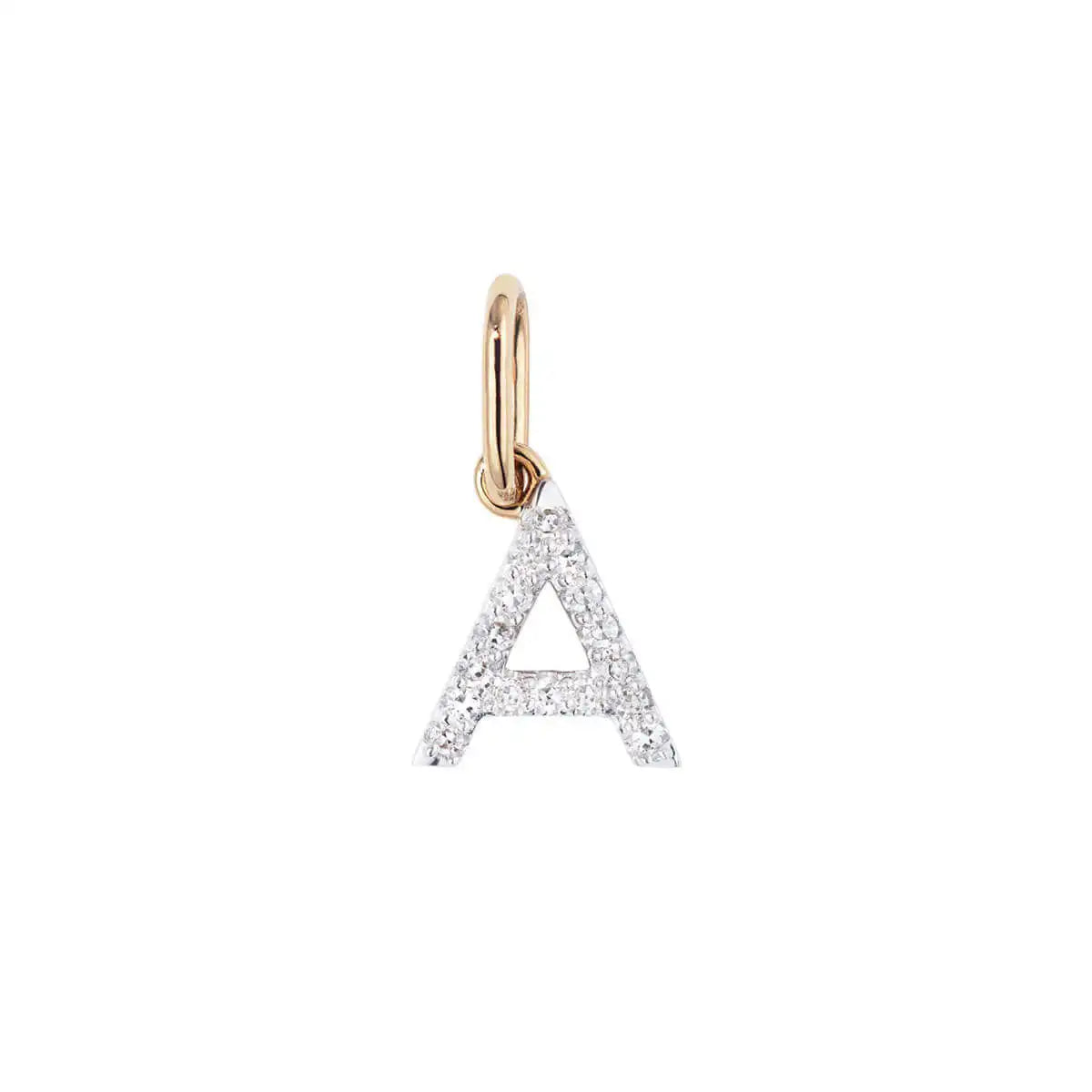 14k Gold Jewelry Wholesale Diamond Initial Letter Necklace Silver Name Necklace Personalised