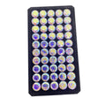 HQ GEMS 5A Quality 2-12mm Machine Cut Brilliant Coating Aurora Borealis CZ Cubic Zirconia Loose Gemstone AB Color Zircon Stone
