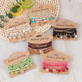 2025 Best Selling Bohemian Ethnic Style Rice Bead Jewelry Ceramic Beads Palm Pendant Vintage  Bracelet