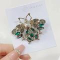European and American Fashion Bee Alloy Animal Series Rhinestone Brooch for Men and Women's Clothing