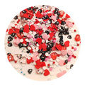 New Mix Valentine's Day Polymer Clay Slices with Star Glitter Lovely DIY Confetti Heart and Sprinkles Design