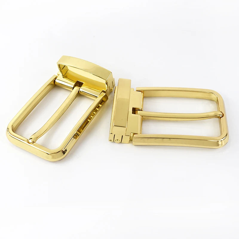Meetee AP059 DIY Clothing Accessory Sewing Men's Alloy Belt Buckle Pin Buckle Head Tail Clip Waist Head Adjustable Belt Buckle