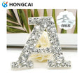 Fashion Personalized Flatback Crystal Beaded Fabric Bow Rhinestone Patch Sticker for Clothing Luggage Crystal Transfer Printing