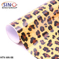 Textile HTV Flex Vinil Leopard Print Animal Iron on Vinyl PU Metallic Heat Transfer Film HTV for Clothing