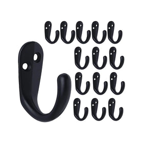 Gatehouse Robe Hooks Single Hook Black Towel Coat Hat Hook Hanger