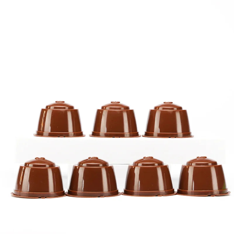 7 Pcs Eco-Friendly Recyclable Refillable Coffee Capsules in Box for Stocked