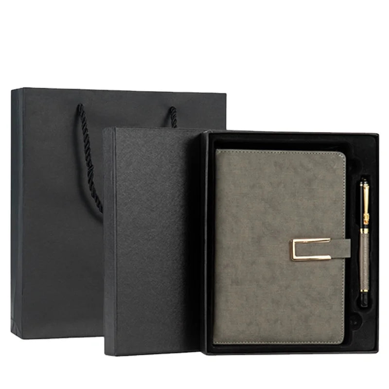 Custom A5 Pu Leather Hard Cover Notebook with Pen Holder for 2020 Dairy