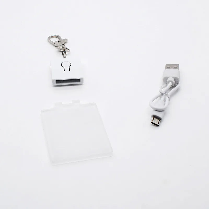 New Arrival Promotional Led Keychain Base for Acrylic Night Light Type C USB Port Plug in Acrylic Keychains 7 LED Colors