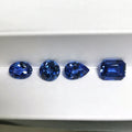 Starsgem Glamorous Ring Stone Pear Cut Round Cut Lab Royal Blue Sapphire