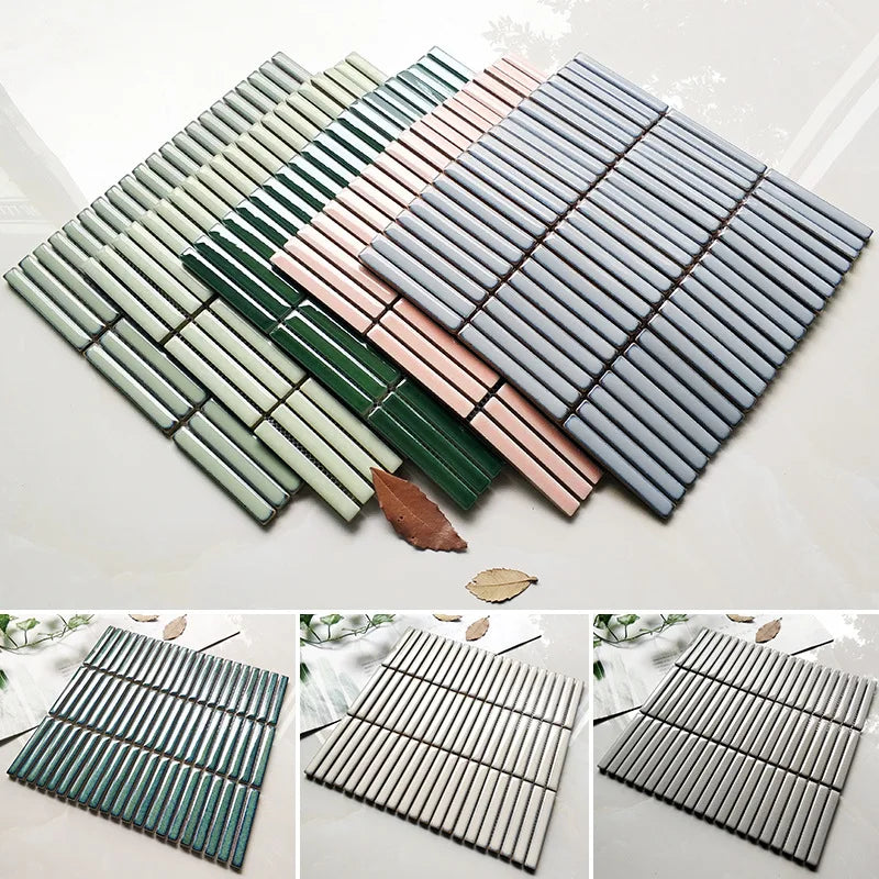 Ceramic Mosaic Tile Liner Strip Mosaic Wall Kitchen Bath Backsplash Wholesale Prices Wall Floor Decorative Kitkat Chopsticks