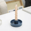 Cheap Simple Modern Ceramic Round Wedding Candle Holders for Home Table Decorations Ceramic Candlestick Holder