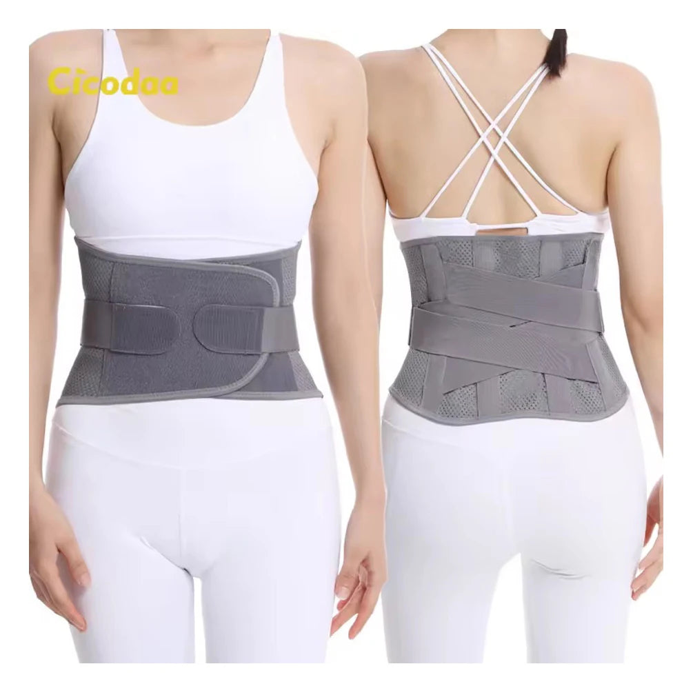 Factory Direct Sales Mesh Steel Plate Breathable Girdle Waist Trainer Shaper Trimmers Waist Slimming Belt for Waist Support