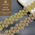 Polyester Lace Water Soluble Lolita Clothing Sewing Lace Accessories Embroidery Hollowed-out Golden Lace Decoration Lace Bags