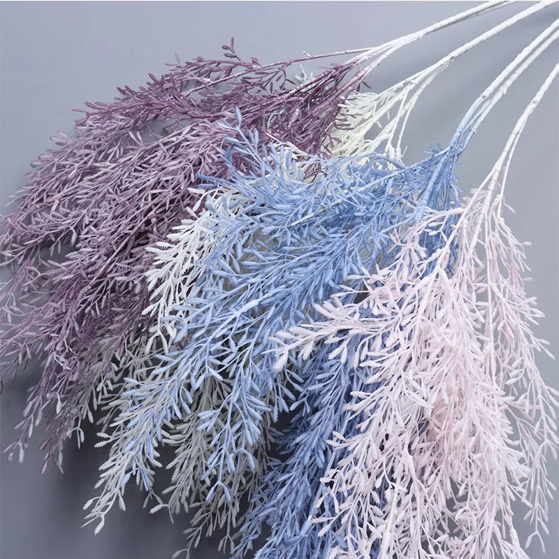 Simulation Wholesale Flower 6 Fork Big Grain Plastic Rime Wedding Flowers Decoration Road Ceiling Decorations Artificial Flowers