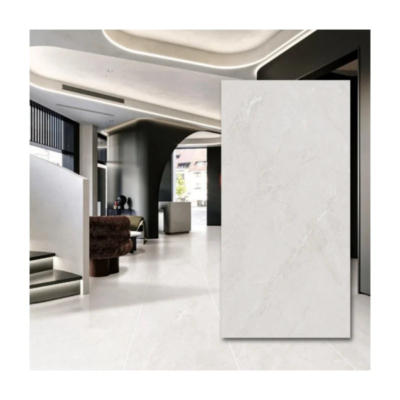 600x1200mm Modern Anti-Slip Porcelain Tiles - Matte Finish for Living Room & Commercial Use