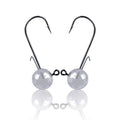 SNEDA New Arrival High Carbon Steel Fishing Jig Head Barbed Hook Slow Jigging Soft Lure/Bass Lure Round Ball Shape Lead Hook