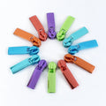Meetee ZT148 5# Colorful DIY Sewing Repair Kits Accessories Bag Pocket Zip Heads Alloy Zip Pullers Nylon Zippers Sliders