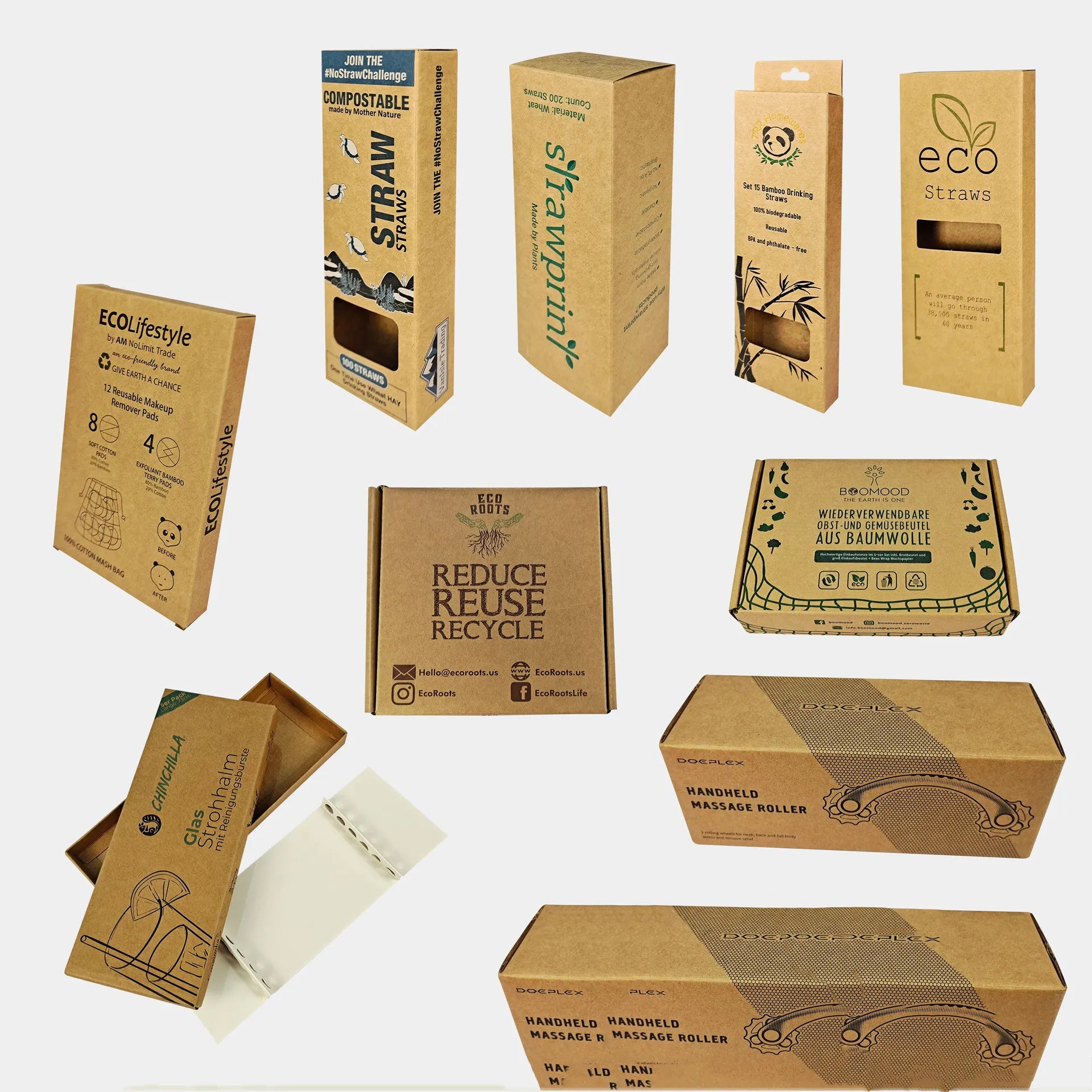 Hot Sale Kraft Paper Box with Custom Printing Fo Drinking Straws and Other Products Packaging 2023 New Products Accept 2M