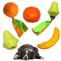 Orange Pear Banana TPR Chew Toy for Dogs Classic & Fashionable Interactive Pet Training Toy with Sound Bag Packed