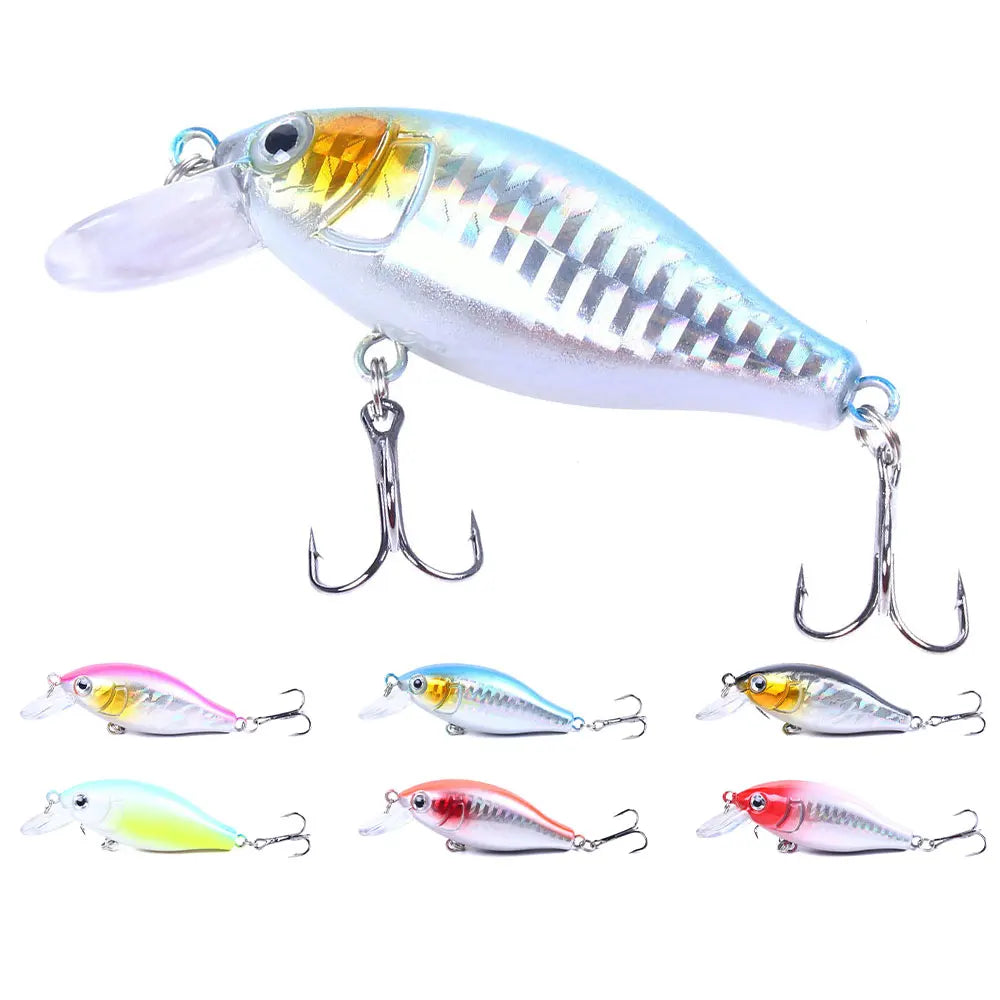 7.5cm 10.5g Lure Peche 3d Eye Isca Artificial Hard Bait Crank Floating Swimbait Plastic Fishing Lures Crankbaits