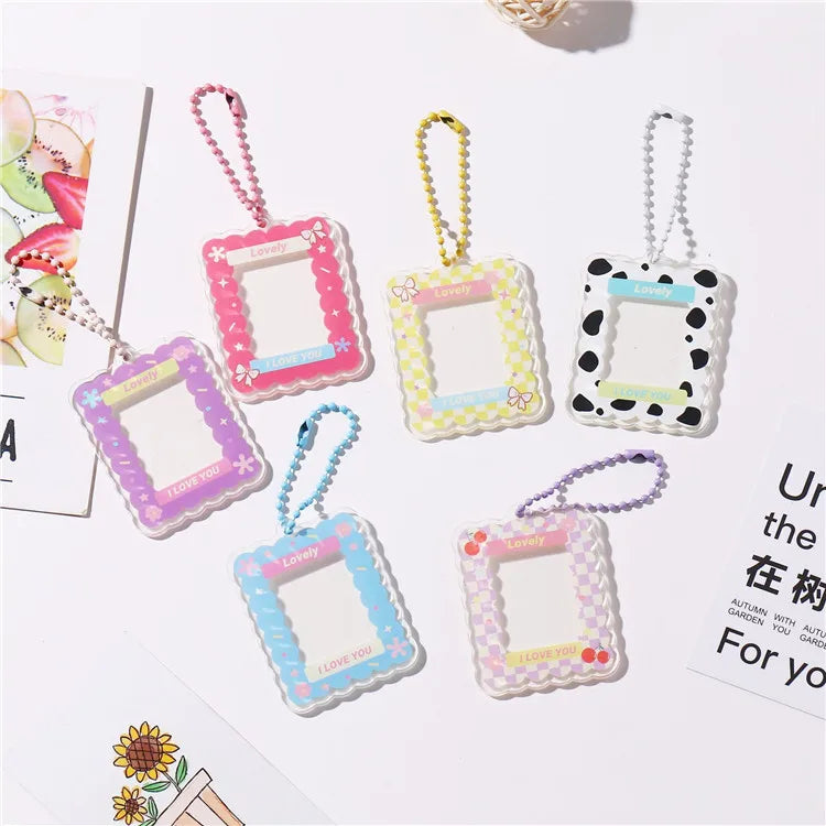 Design PC Mini Transparent Acrylic Photocard Holder Kpop