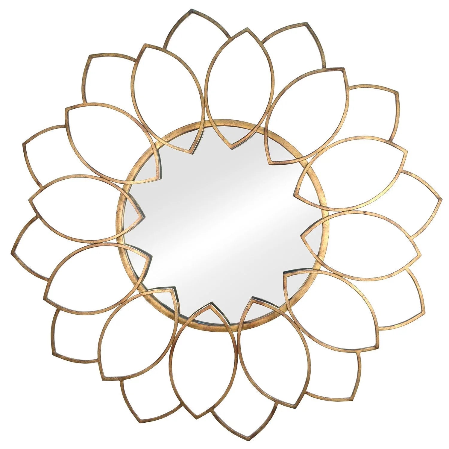 32.3cm Modern Light Luxury Simple Wall Hanging Mirror Iron Art Metal Decoration Mirror