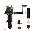 CO2 Laser Machine Parts Set Laser Head First & Second Mount 25mm Mirror 20mm Lens 1064nm FL 50.8mm/63.5mm