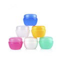 Packaged 10ml & 500ml PETG Plastic Cosmetic Jar Clear Blue Empty Body Butter Lip Scrub Face Cream Eye Cream Containers