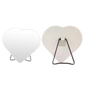 Metal Frame Material Desktop Heart Shape Table Makeup Mirror Handheld Mirror  Manufacture