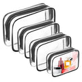 Customized Transparent Waterproof Make up Bag Portable PVC Plastic Cosmetic Makeup Bag clear Zipper Pouch for Vacation Travel