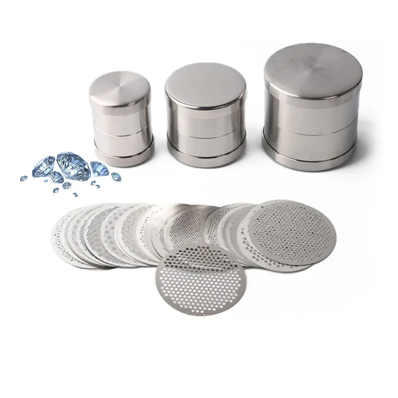 Precise Classification Diamond Sorting Sieve Set 0.15MM Thickness 48MM/65MM/80MM Diameter Stainless Tools Jewelry Equipment
