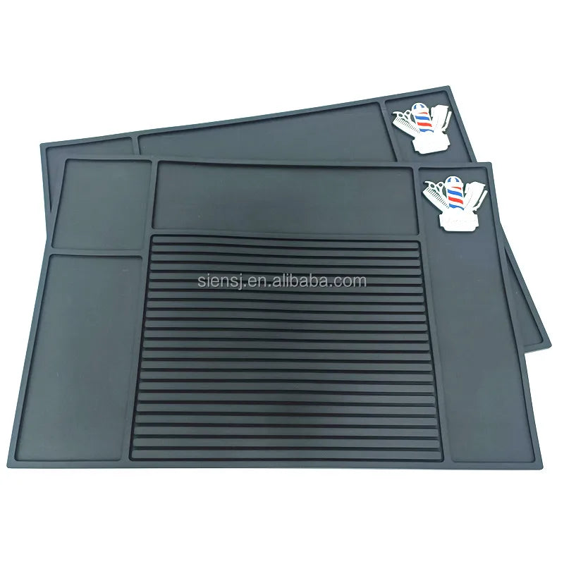 Wholesale Popular Colors Barber Accessories Anti Slide Rubber Barber Mat Hair Clipper Grip Rubber Mat