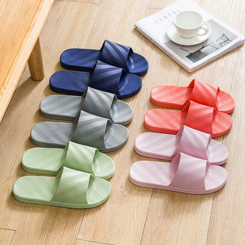Indoor Women's & Men Winter Summer Massage Non-slip Soft PVC Bath Shower Slippers