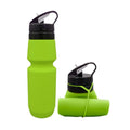 Sport Custom Logo Foldable Silicone Festivals Water Drink Bottles Outdoor Children Collapsible Bpa Free Silicone Water Bottle