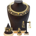 MEIZI Jewelry Jewelry Sets for Women Exquisite Necklace Earrings Ring Bracelet Gift