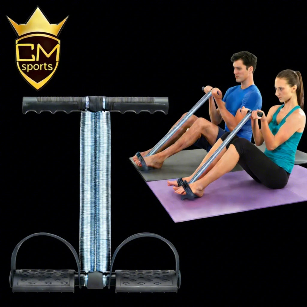 CHENGMO SPORTS Direct Elastic Sit up Pull Rope Pedal Resistance Band Top Quality Tummy Trimmer Double Spring for Deadlift