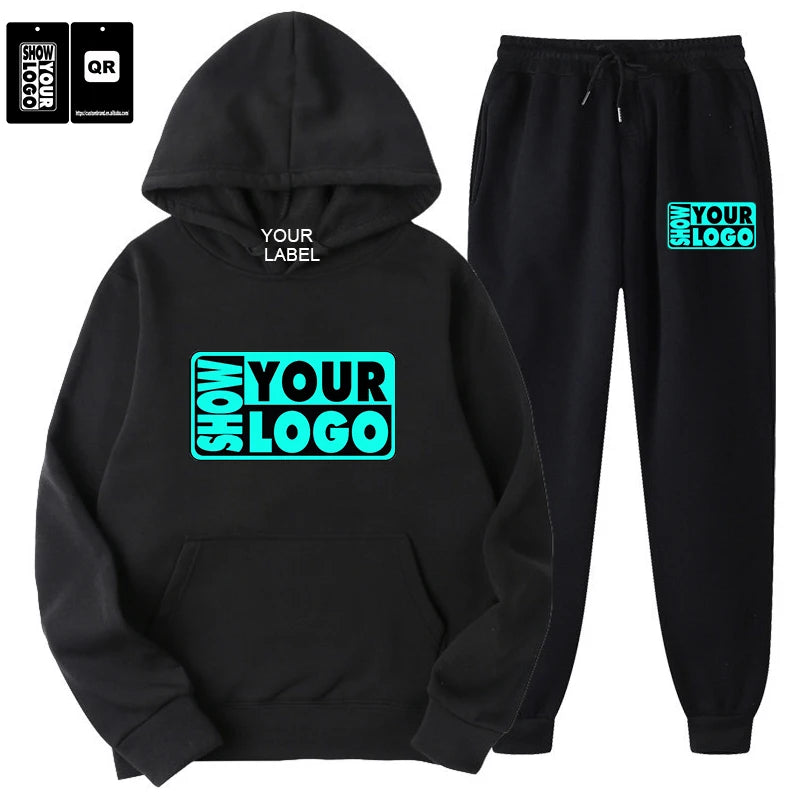 Free Labels Print Custom Design Printing Unique Stitching Innovative Style Breathable Winter Fashion Men Sport Tracksuit 340gsm