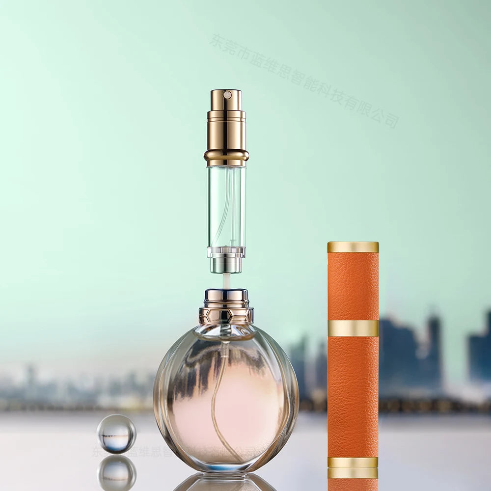 Louischanzl Factory-Sourced Mini Portable Perfume Bottle 5ml 10ml Classic Travel Size Aluminum Perfume Pump Sprayer Bottle