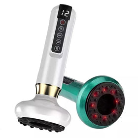 Handheld Stainless Steel Body Gua Sha Heating Therapy Instrument Electric Scraping Vacuum Cupping Massager