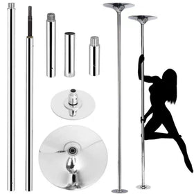 Portable Stainless Steel Pole for Pole Dance Fitness Static Stripper Adjustable for Body Exercise