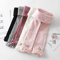Winter Beautiful Flower Accessory Princess Pants Soft Cotton Cute Ruffle Kids Girls Clothes Leggings Wholesale Hot Sale Korean